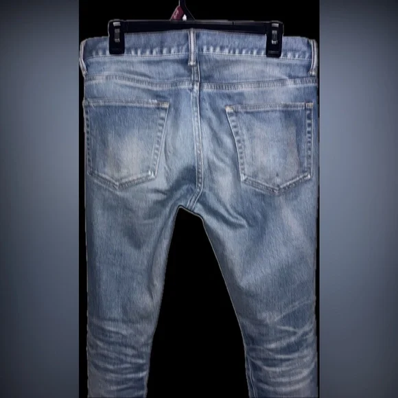 NWOT rare John Elliott 30x33.5” Japanese made selvedge denim jeans in cast 2 fit - Picture 7 of 16